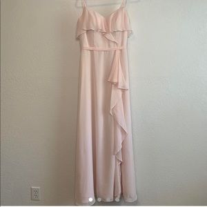 Azazie blushing pink dress